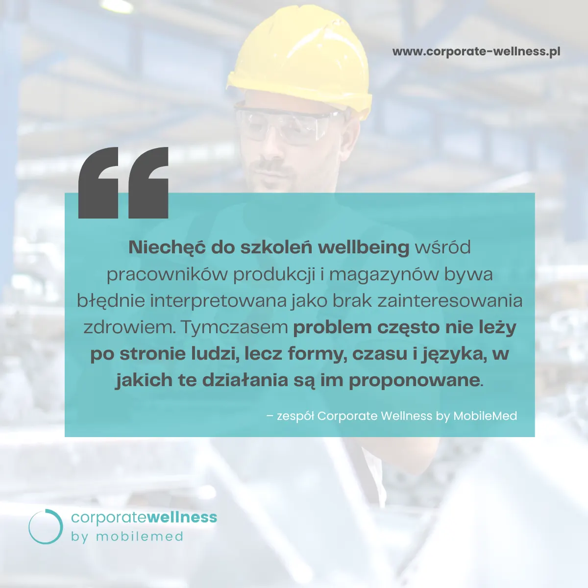 Dlaczego pracownicy produkcji nie chcą chodzić na szkolenia wellbeing