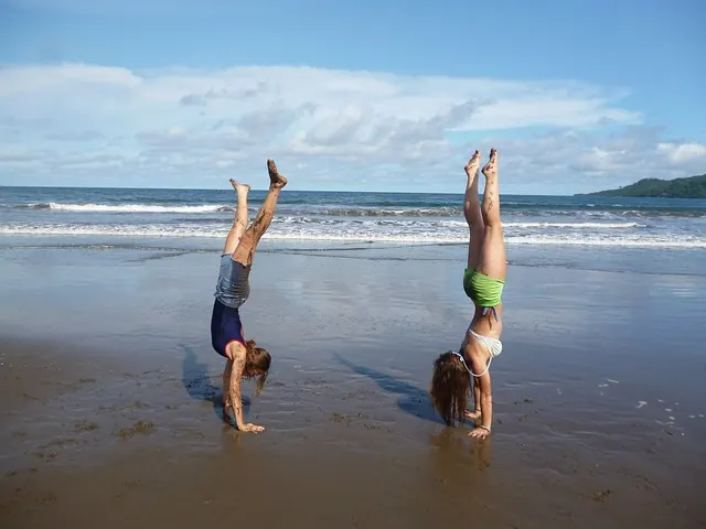 ćwiczenia na plaży